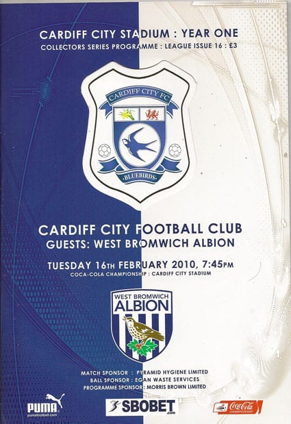 Cardiff City FC v West Bromwich Albion FC 